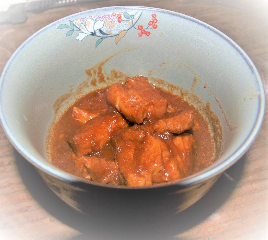 簡単にできる豚バラ肉の味噌煮の画像