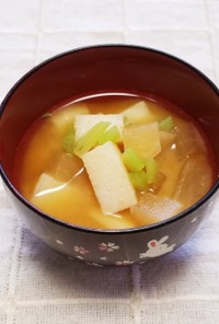 ☆大根・長芋のコロコロ味噌汁☆