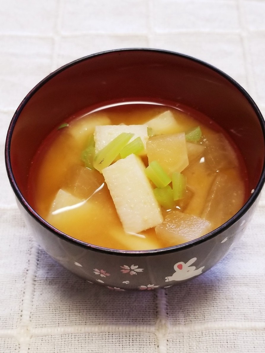 ☆大根・長芋のコロコロ味噌汁☆の画像