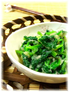 簡単♪ほうれん草のおろしポン