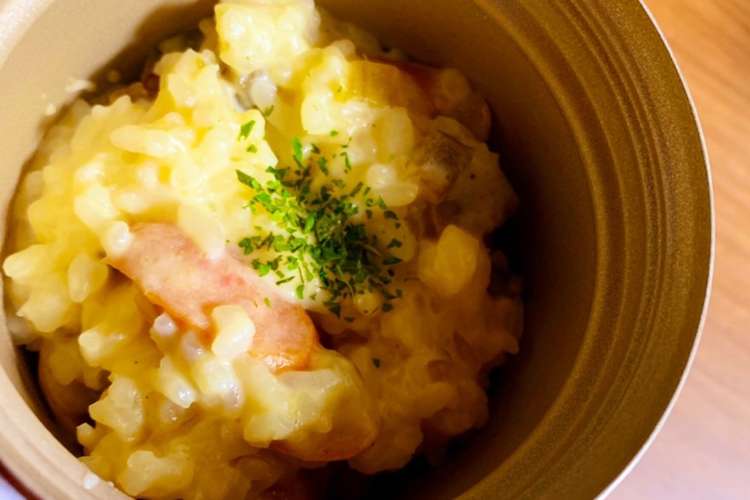 さつま芋ご飯アレンジ 簡単リゾット レシピ 作り方 By Fuwa2651 クックパッド 簡単おいしいみんなのレシピが352万品