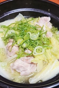 基本シリーズ☆白菜と鶏のシンプルな無水鍋