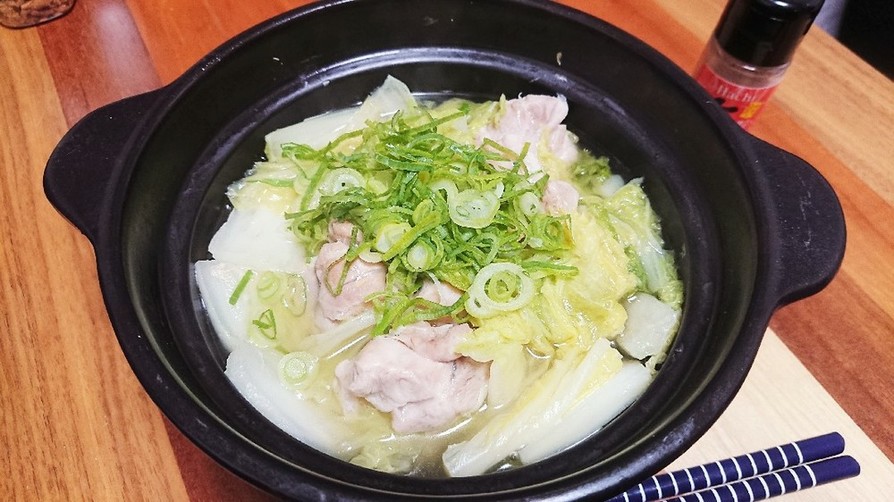 基本シリーズ☆白菜と鶏のシンプルな無水鍋の画像