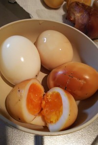 ゆで卵→味付け卵→燻製卵