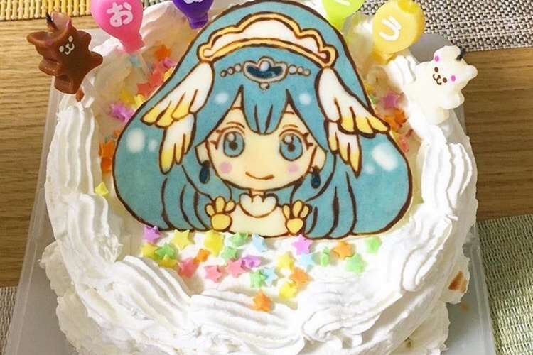誕生日ケーキ キャラチョコ プリキュア レシピ 作り方 By りこまま クックパッド