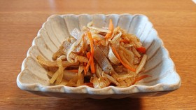 大根の皮deきんぴら!
