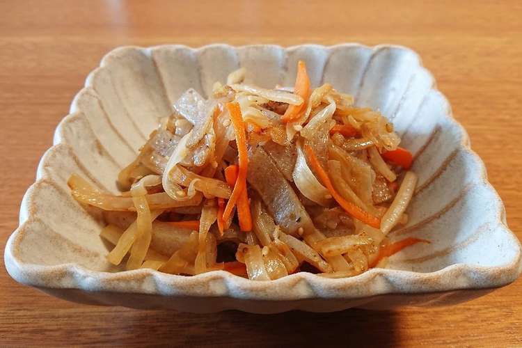 大根の皮deきんぴら レシピ 作り方 By にっしぃ クックパッド 簡単おいしいみんなのレシピが357万品