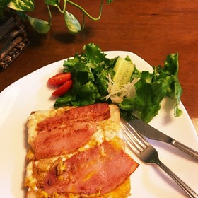 洗い物少なく!簡単時短食パン 朝食に