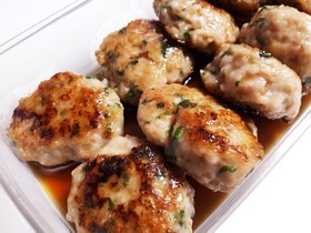 作りおき シャキシャキ蓮根と大葉のつくね