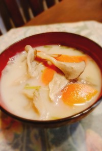 食べる味噌汁・7～豆乳　舞茸　かぶ　人参