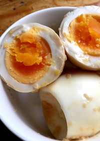 シンプル☆ゆで卵の醤油麹漬け