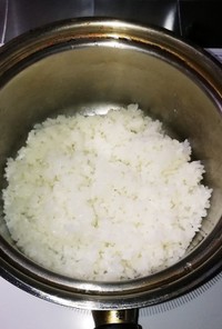鍋を使ってIHでお米を炊く(1合)