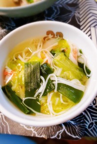 簡単 低カロリー 白菜とネギのスープ