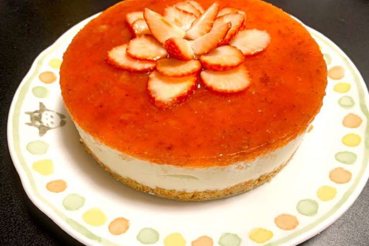 誕生日記念日に いちごのレアチーズケーキ レシピ 作り方 By あさぎ クックパッド