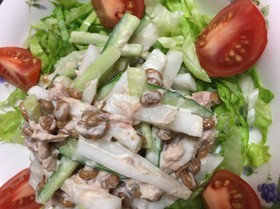 大根ときゅうりの納豆サラダ♪