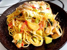 食物繊維たっぷり豆乳のクリームパスタ