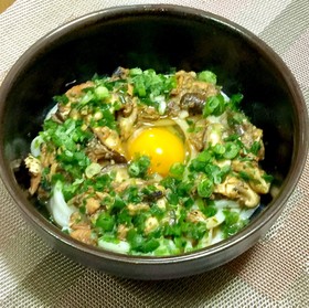 イワシ缶でぶっかけうどん