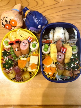 4歳、2歳のお弁当