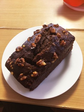 ガトーショコラ風バナナパウンドケーキ