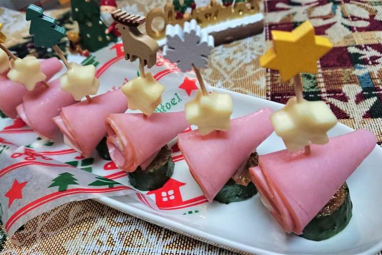 簡単 可愛い クリスマス3色ピンチョス レシピ 作り方 By ｓ４ クックパッド 簡単おいしいみんなのレシピが377万品