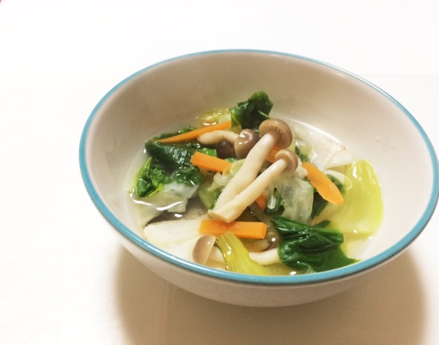 低糖質☆鱈と青梗菜のお吸い物の画像