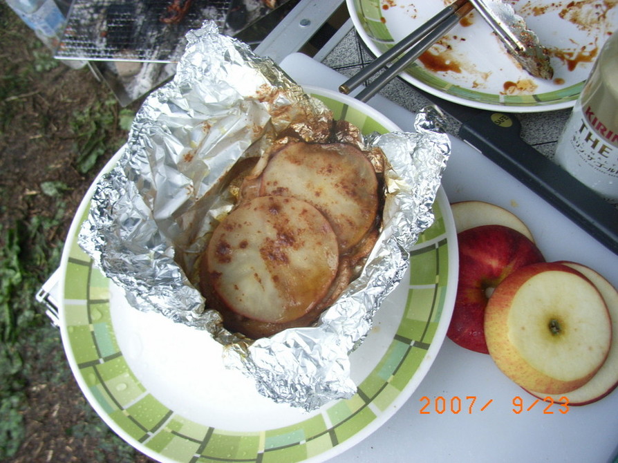 焼きリンゴ風豚肉の包み焼きの画像
