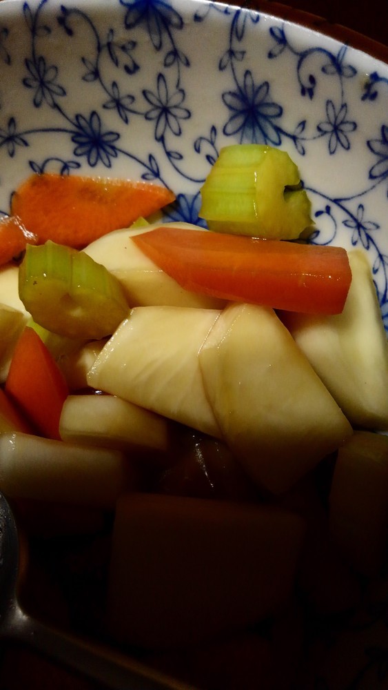 野菜の醤油漬の画像