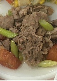 豚肉と宮野菜炒め　　★宇都宮学校給食