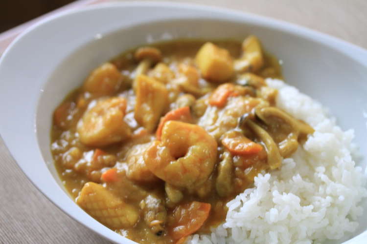ルー不使用 体にやさしいシーフードカレー レシピ 作り方 By くらしいきいき クックパッド