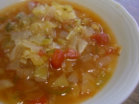 ダイエット脂肪燃焼スープミネストローネ風