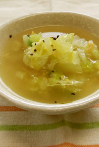 白菜とたまごのコンソメスープ