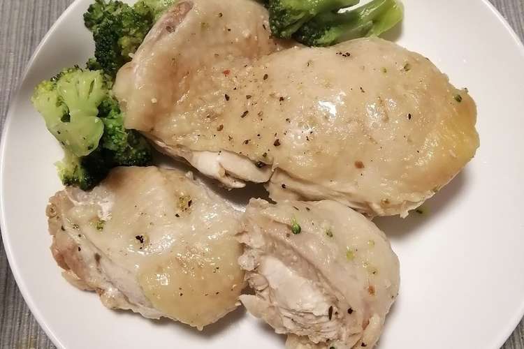 万能蒸し器もも肉ゆでどり レシピ 作り方 By レオパ独り暮らし クックパッド 簡単おいしいみんなのレシピが358万品