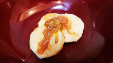 柚子香る～山芋ステーキ♪梅肉ソースの写真