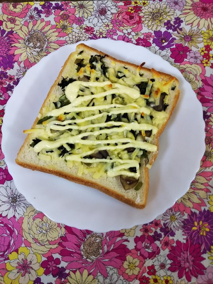 高菜チーズトーストの画像