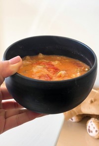 キャベツのトマトミルクスープ