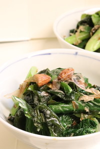 【副菜】小松菜とワカメの和風マヨサラダ