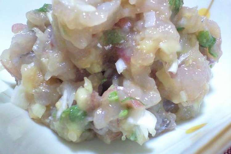 珍しい 鯵よりプリプリ 飛魚のなめろう レシピ 作り方 By つぼみん クックパッド 簡単おいしいみんなのレシピが361万品
