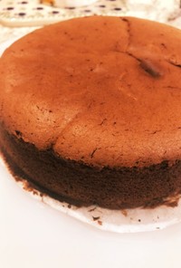 とろけるチョコレートスフレチーズケーキ