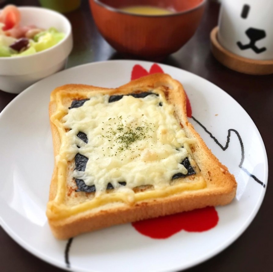 楽ウマ　海苔チーズトースト　の画像