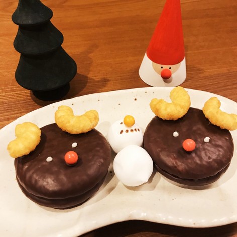 クリスマスに簡単☆チョコパイトナカイ☆