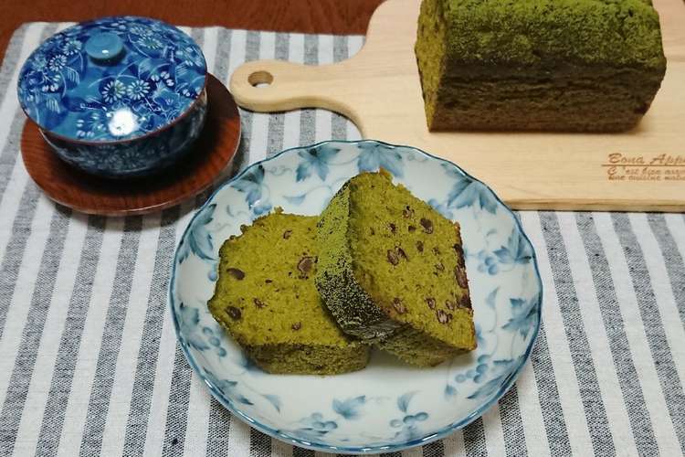 抹茶あずきのパウンドケーキ レシピ 作り方 By 胡桃 Typer クックパッド 簡単おいしいみんなのレシピが350万品