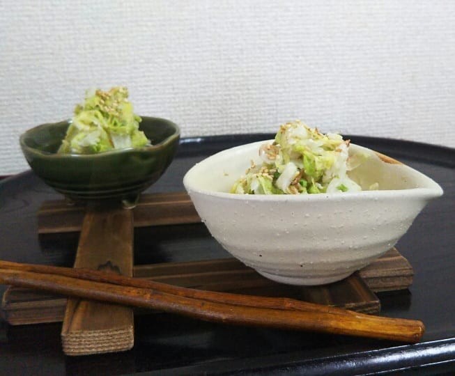 白菜消費にレンチン麺つゆマヨおかか和えの画像
