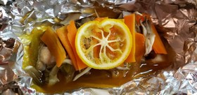かぼすdeさっぱり☆鮭のホイル蒸し