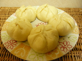 簡単☆フライパン肉まん