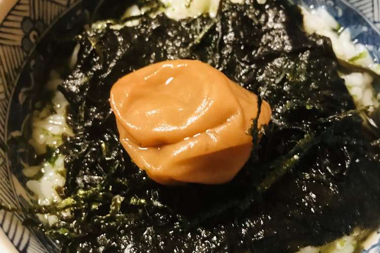 海苔いろいろ 梅干し 塩昆布の海苔茶漬け レシピ 作り方 By Bistromiti クックパッド