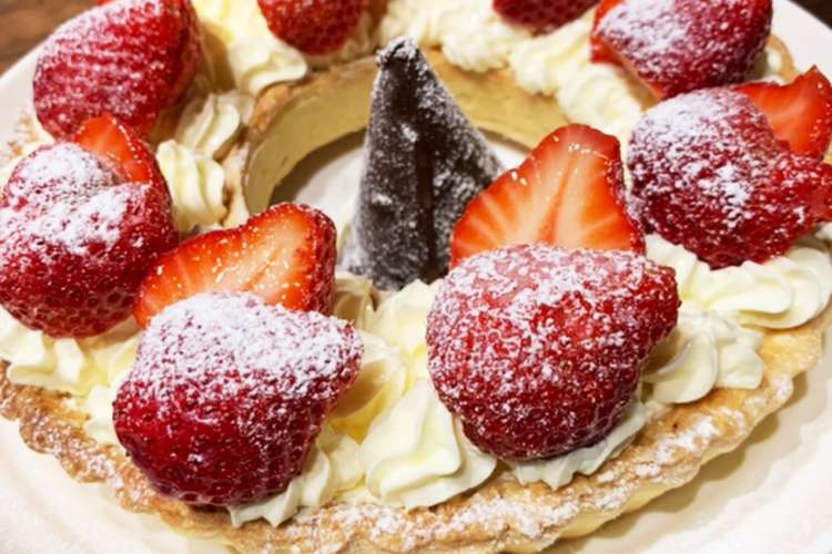 クリスマスリース風 チーズクリームタルト レシピ 作り方 By Ks2akky クックパッド 簡単おいしいみんなのレシピが359万品