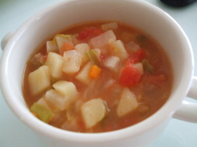 栄養満点！野菜スープの写真