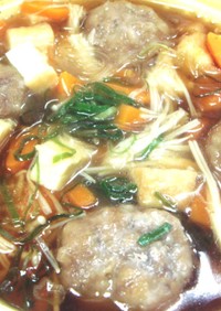 豚肉団子と春雨・野菜のスープ煮