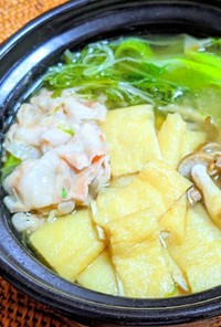 柚子香る✿水菜と豚肉のハリハリ鍋
