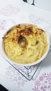 鮭ときのこ達のヘルシーグラタンの写真